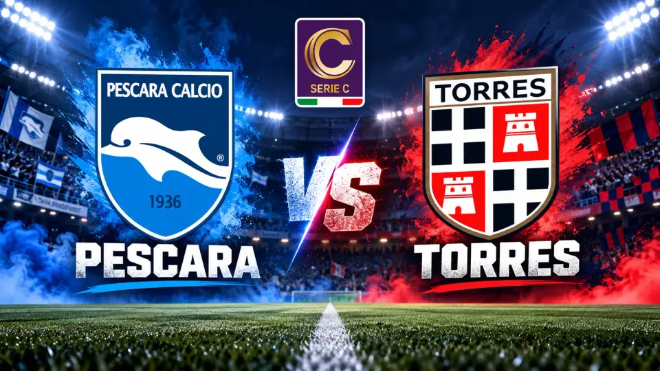 Cover image for LIVE SCORE: Pescara - Torres | Serie C - Group B