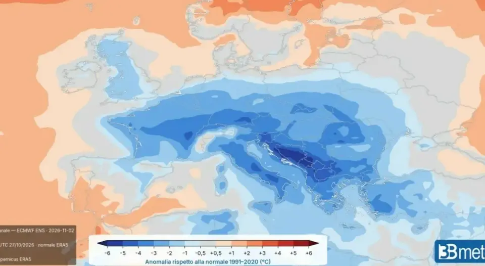 Copertina di Previsioni a Sassari, temperature in calo per Halloween: minime fino a 9 gradi