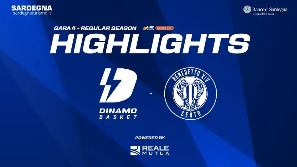 Copertina di VIDEO | Highlights Dinamo Sassari-Sella Cento 80-70